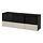 BESTÅ - TV bench with doors and drawers, black-brown/Selsviken high-gloss/beige clear glass | IKEA Taiwan Online - PE701656_S1
