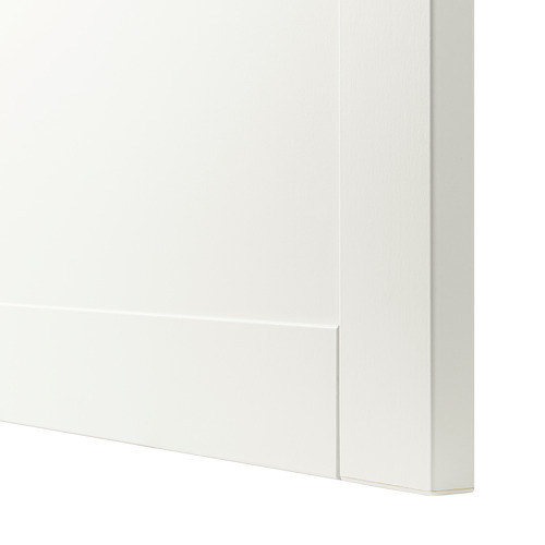 BESTÅ - TV storage combination/glass doors, white/Hanviken white clear glass | IKEA Taiwan Online - PE535606_S4