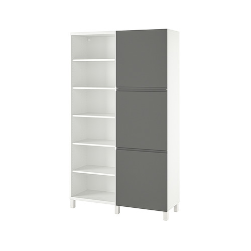BESTÅ - storage combination with doors, white/Västerviken dark grey | IKEA Taiwan Online - PE841652_S4