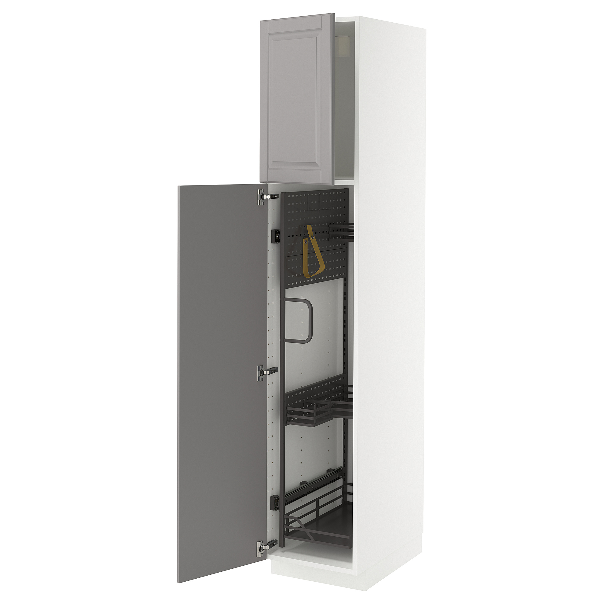 METOD high cabinet with cleaning interior
