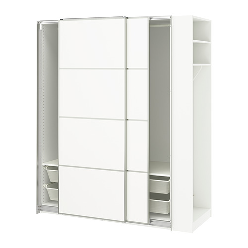 PAX/MEHAMN wardrobe with sliding doors