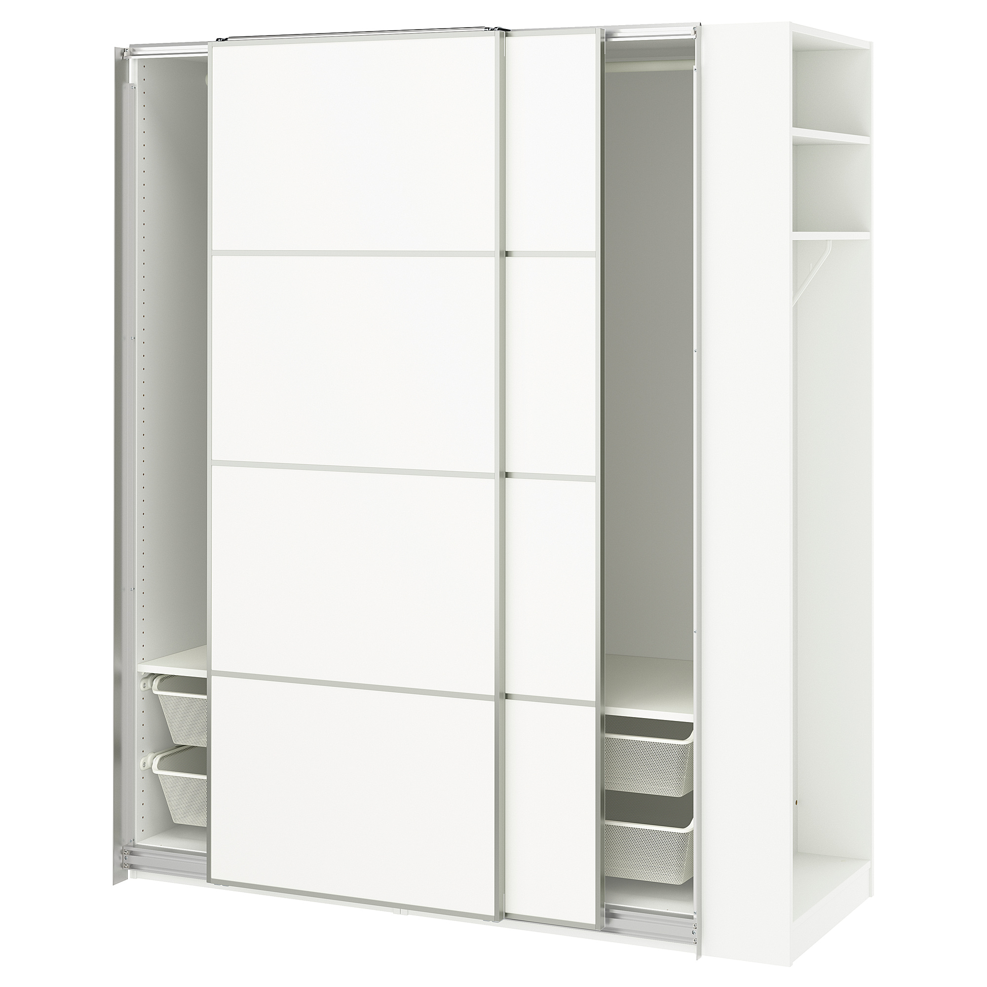 PAX/MEHAMN wardrobe with sliding doors