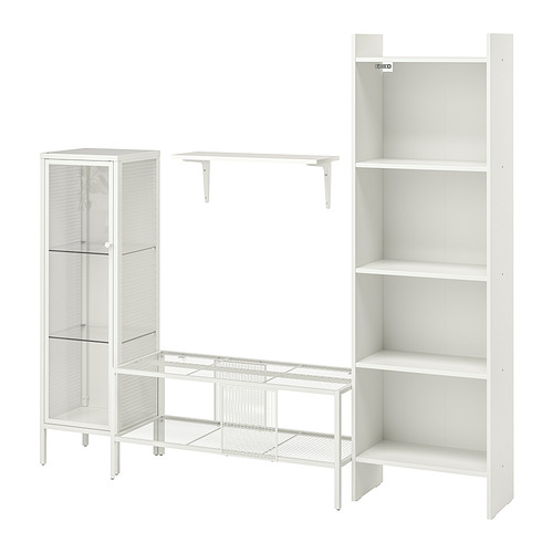 BAGGEBO - TV storage combination, metal/white | IKEA Taiwan Online - PE841675_S4
