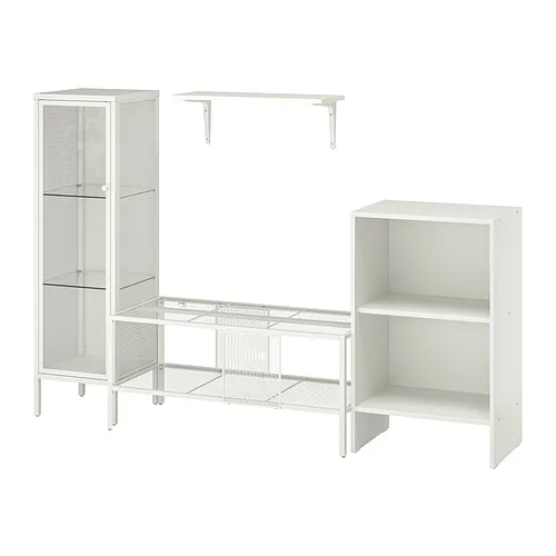BAGGEBO - 電視收納組合, 金屬/白色, 174x35x116 公分 | IKEA 線上購物 - PE841673_S4