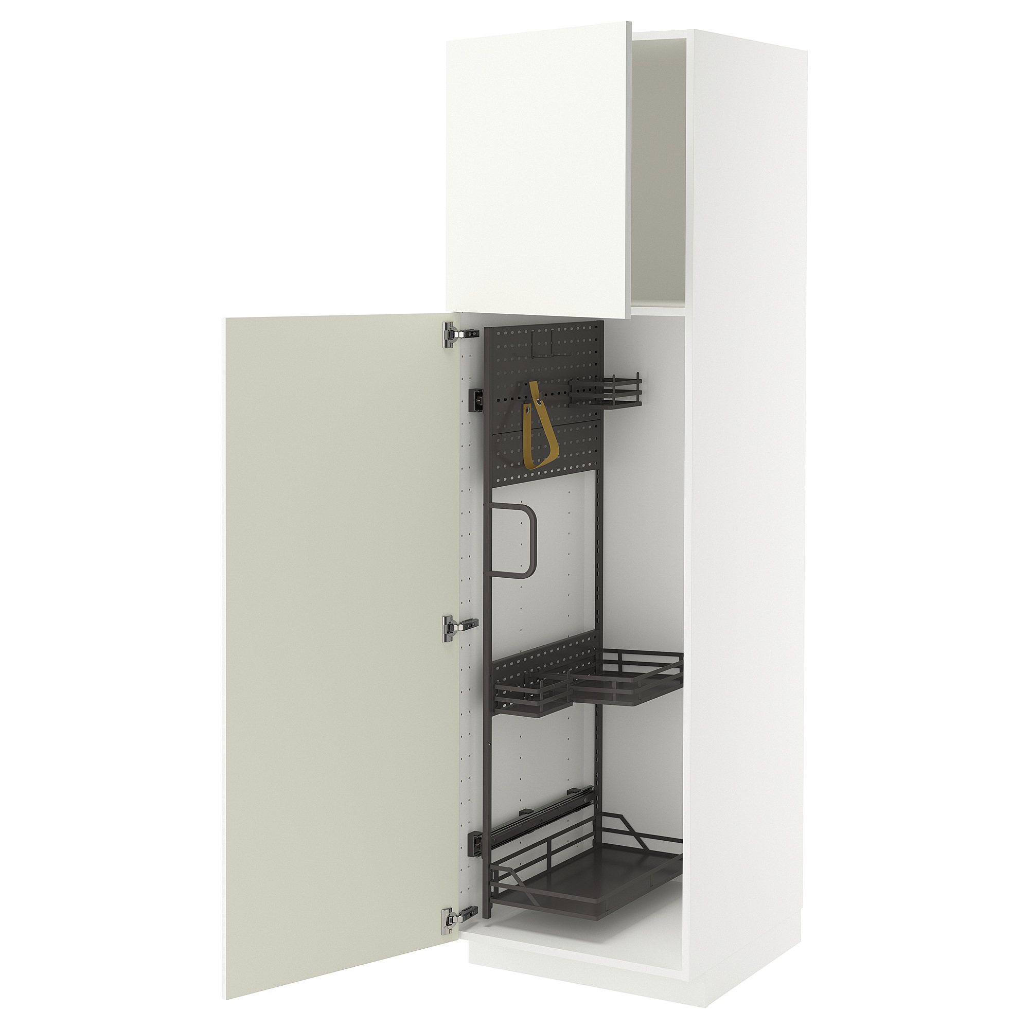 METOD high cabinet with cleaning interior