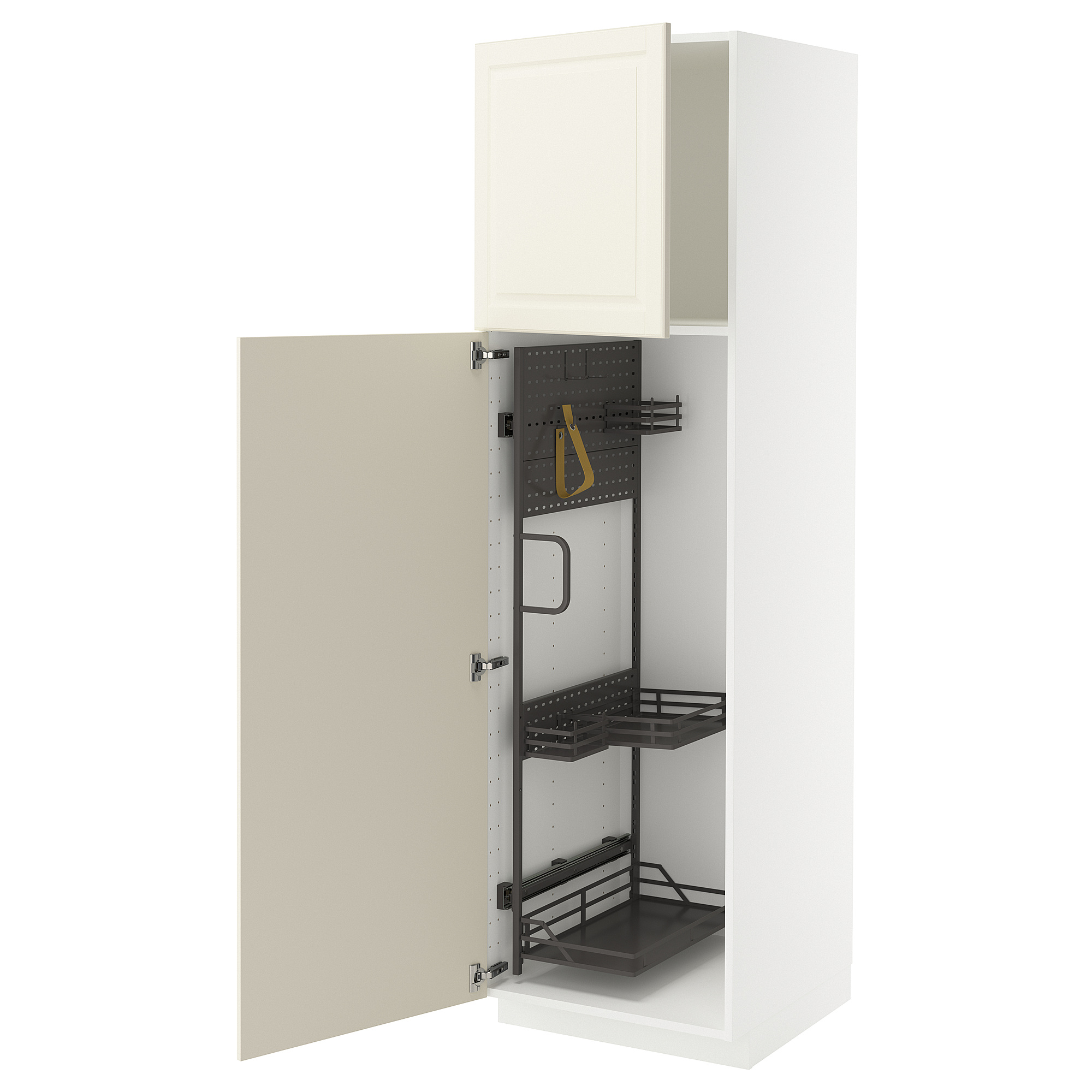 METOD high cabinet with cleaning interior