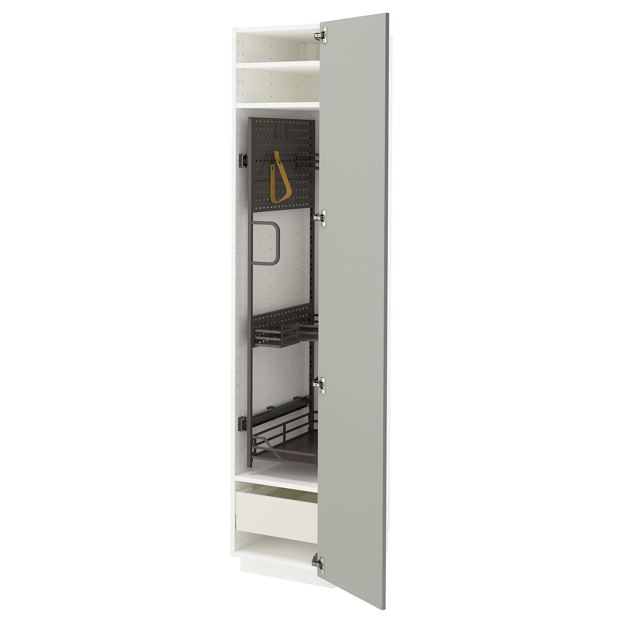 METOD/MAXIMERA high cabinet with cleaning interior