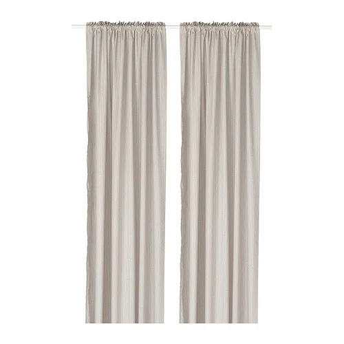 MÄSTERROT - 窗簾 2件裝, 米色/白色 圓點圖案/含織帶, 145x250 公分 | IKEA 線上購物 - PE952247_S4