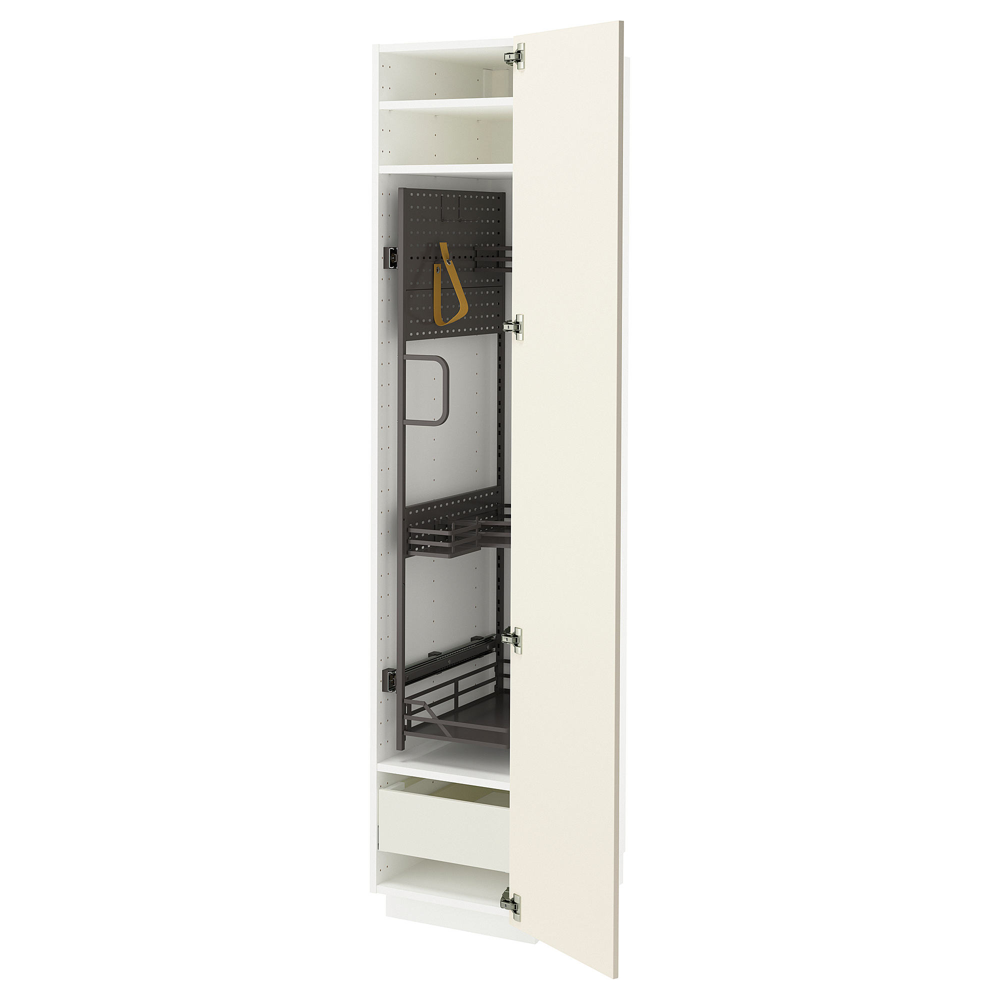 METOD/MAXIMERA high cabinet with cleaning interior