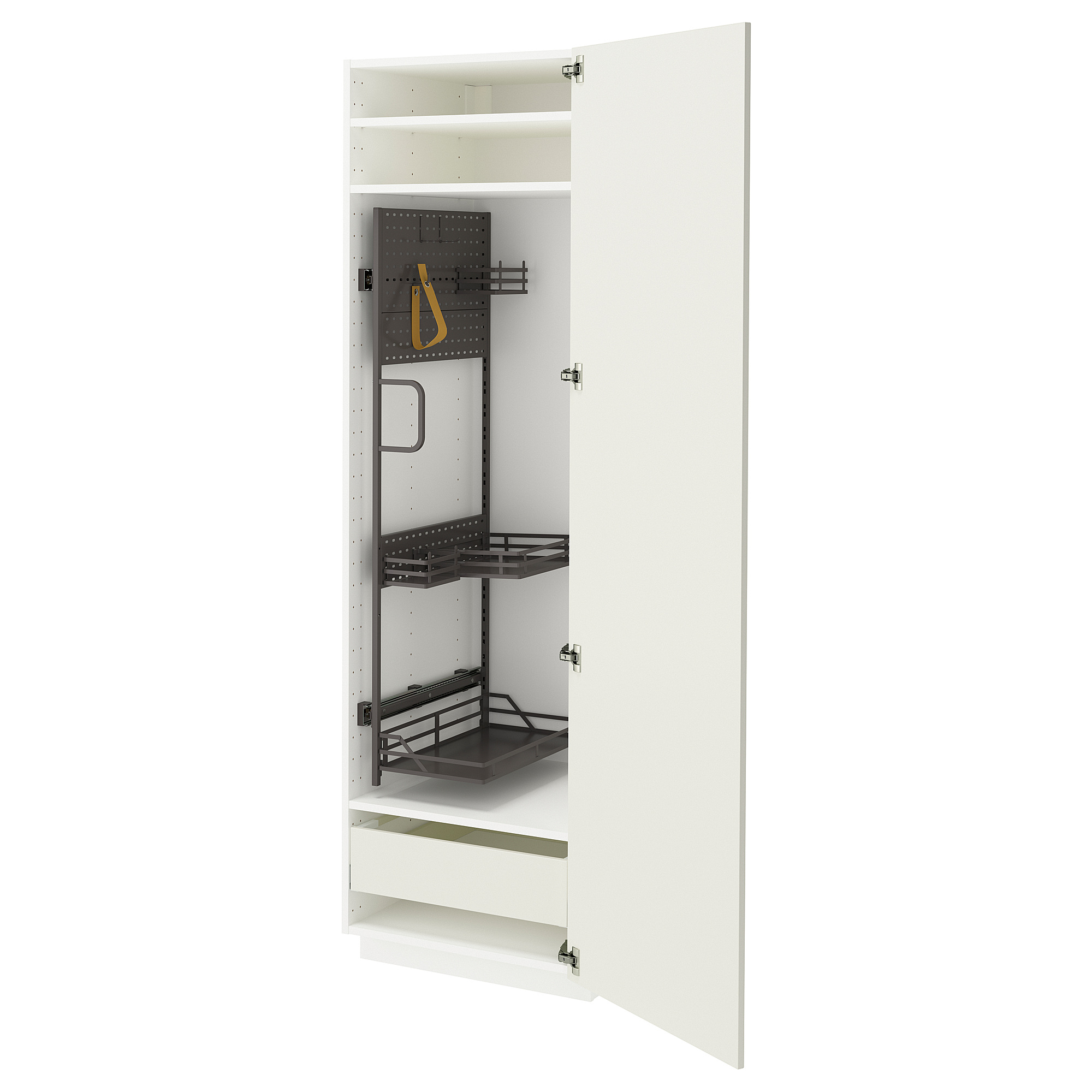METOD/MAXIMERA high cabinet with cleaning interior