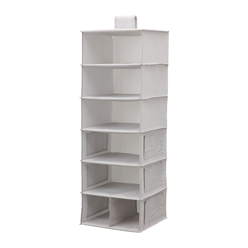 BLÄDDRARE - hanging storage with 7 compartments, grey/patterned, 30x30x90 cm | IKEA Taiwan Online - PE796873_S4