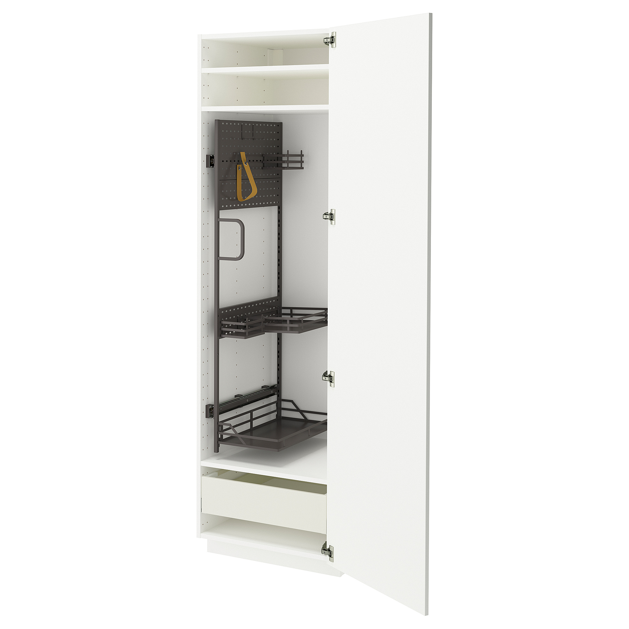 METOD/MAXIMERA high cabinet with cleaning interior