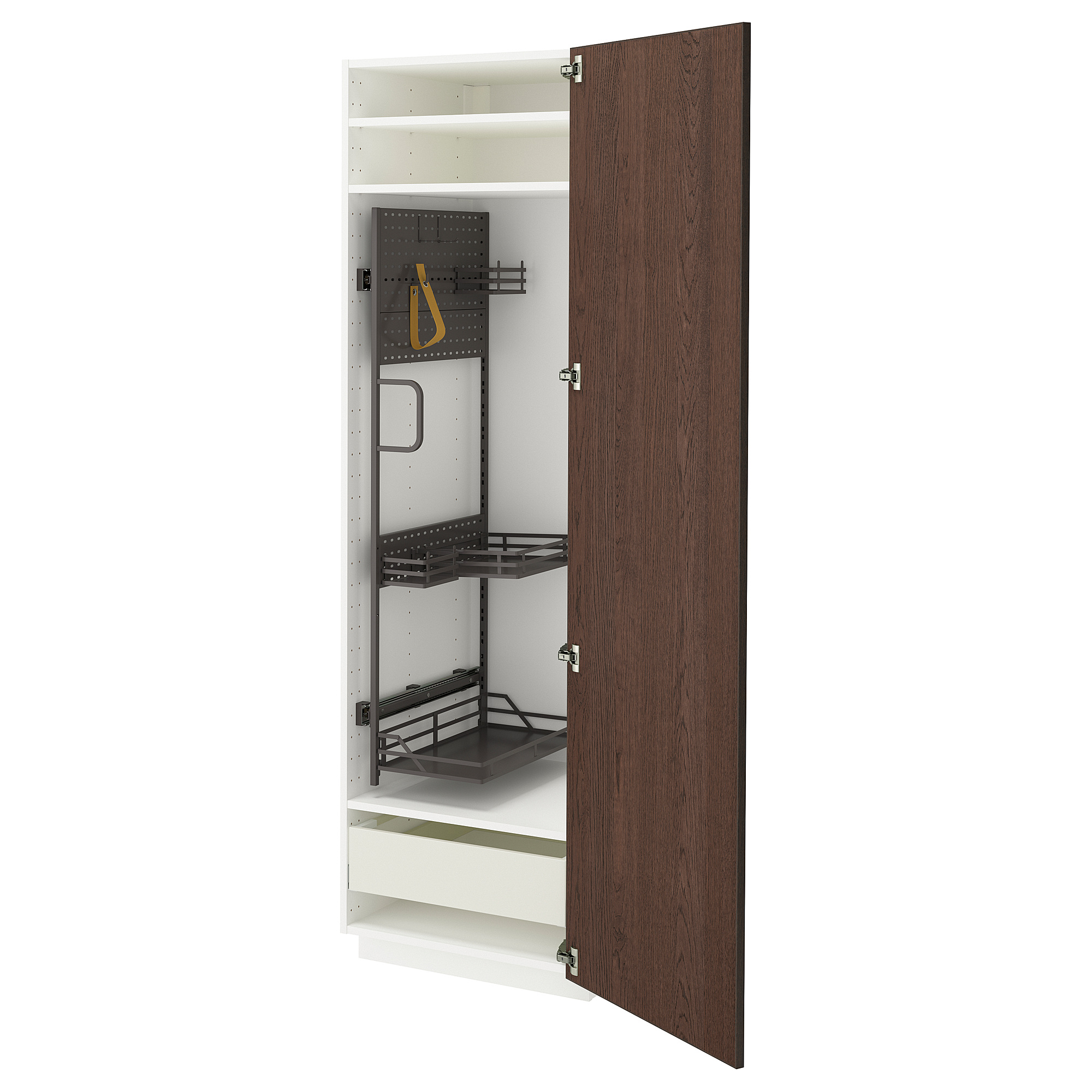 METOD/MAXIMERA high cabinet with cleaning interior