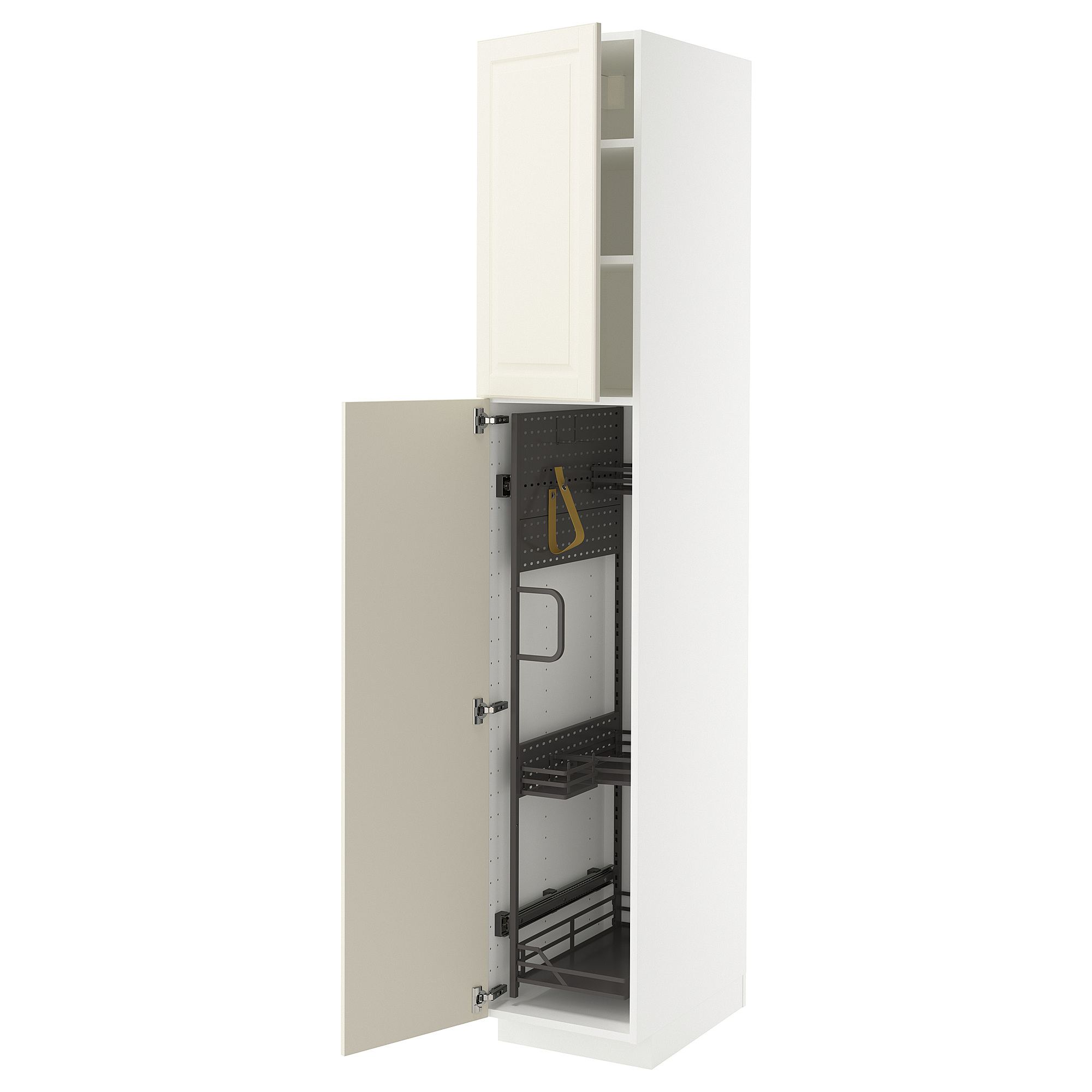 METOD high cabinet with cleaning interior