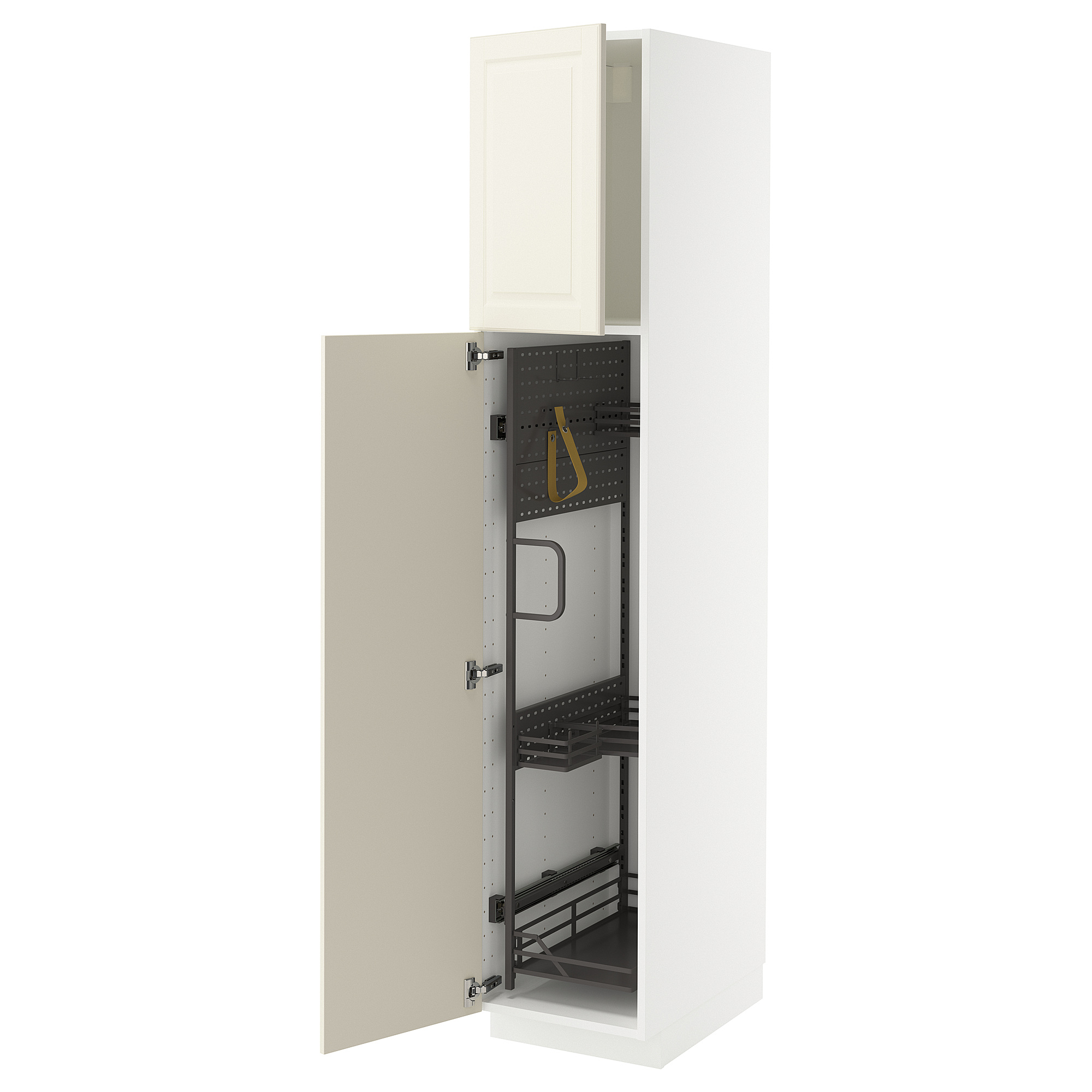 METOD high cabinet with cleaning interior