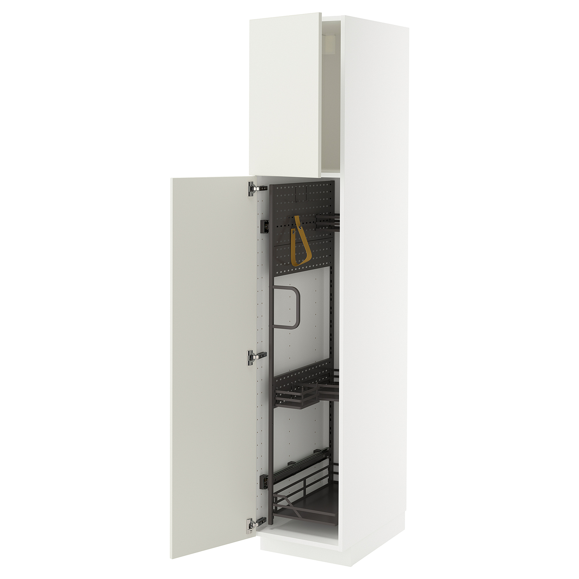 METOD high cabinet with cleaning interior