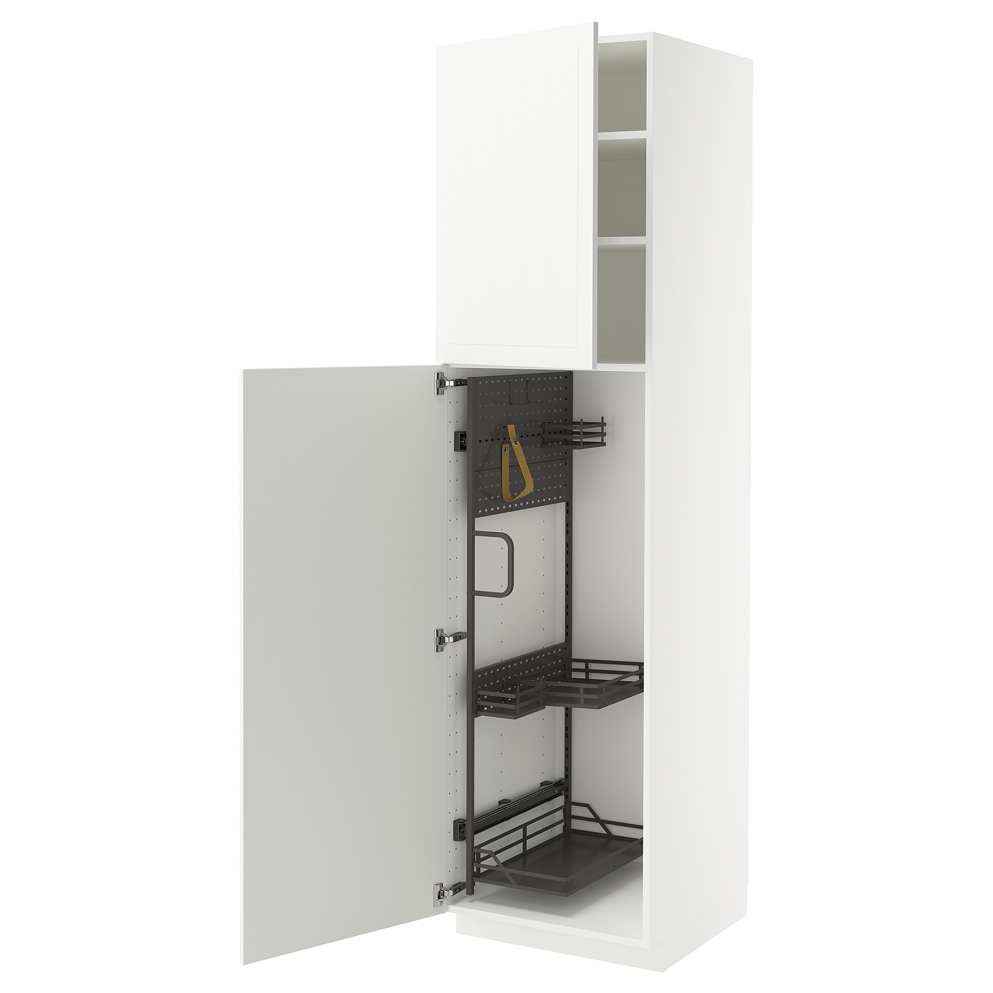 METOD high cabinet with cleaning interior