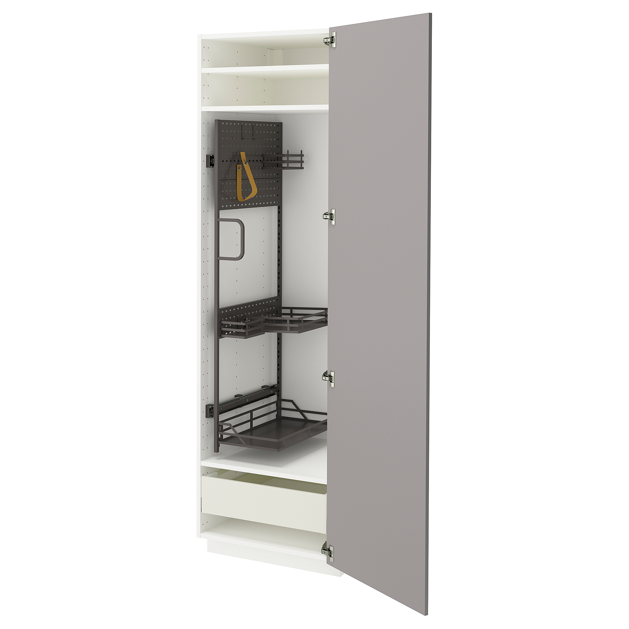 METOD/MAXIMERA high cabinet with cleaning interior