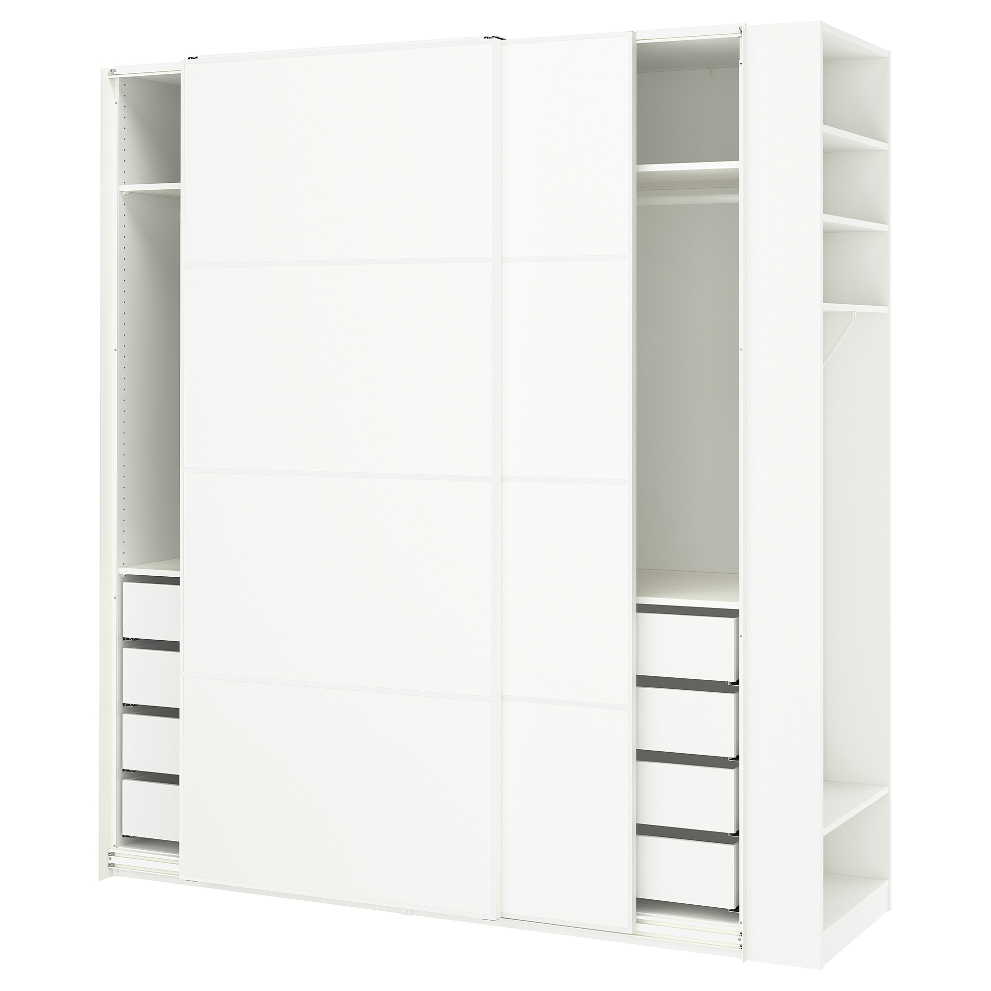 PAX/MEHAMN wardrobe with sliding doors