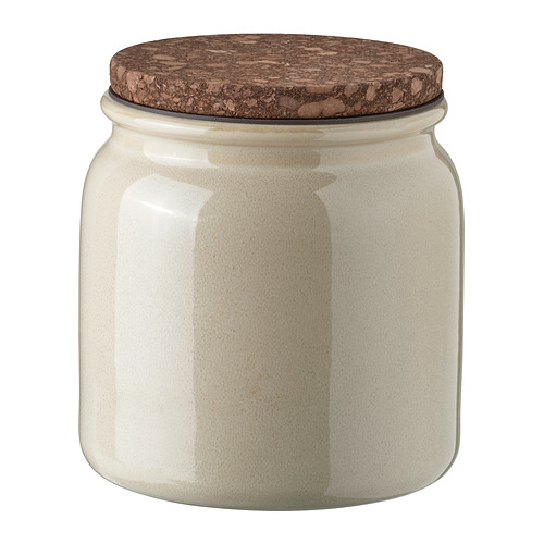 BRUGDHAJ - jar with lid, beige, 1.9 l | IKEA Taiwan Online - E1018646_S4