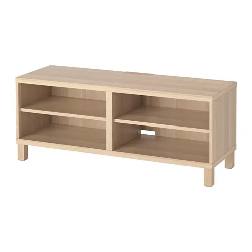 BESTÅ - 電視櫃, 染白橡木紋, 120x40x48 公分 | IKEA 線上購物 - PE535663_S4