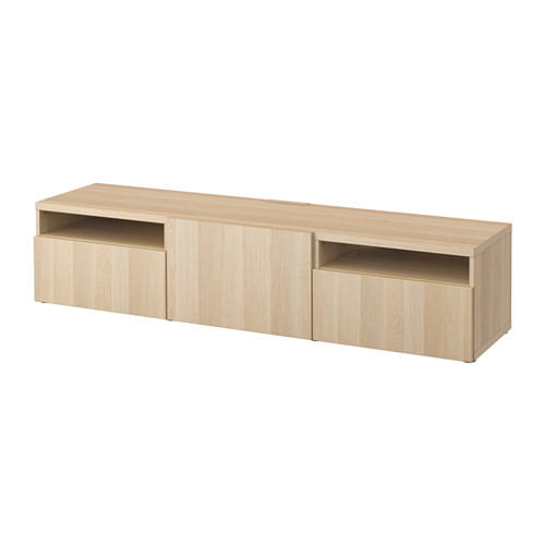 BESTÅ - 電視櫃, Lappviken 染白橡木紋, 180x42x39 公分 | IKEA 線上購物 - PE535930_S4