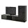 BESTÅ - TV storage combination/glass doors, black-brown/Lappviken black-brown | IKEA Taiwan Online - PE535893_S1