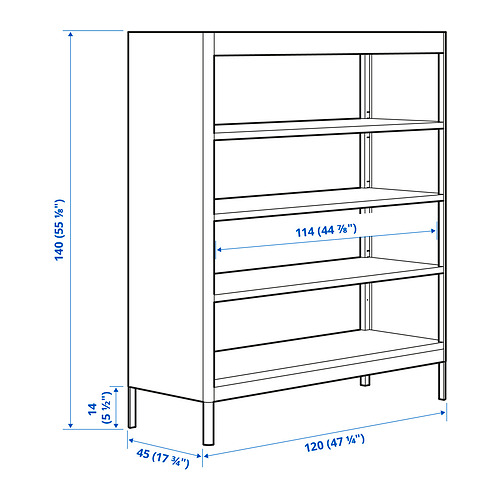 IDÅSEN - shelving unit, dark grey | IKEA Taiwan Online - PE841719_S4