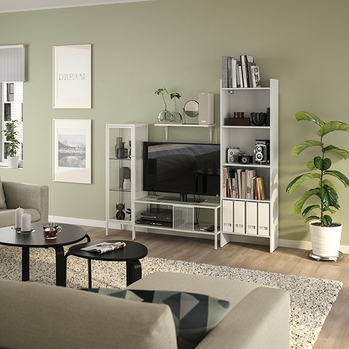 BAGGEBO - TV storage combination, metal/white | IKEA Taiwan Online - PE841745_S4