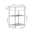 JOSTEIN shelving unit with container