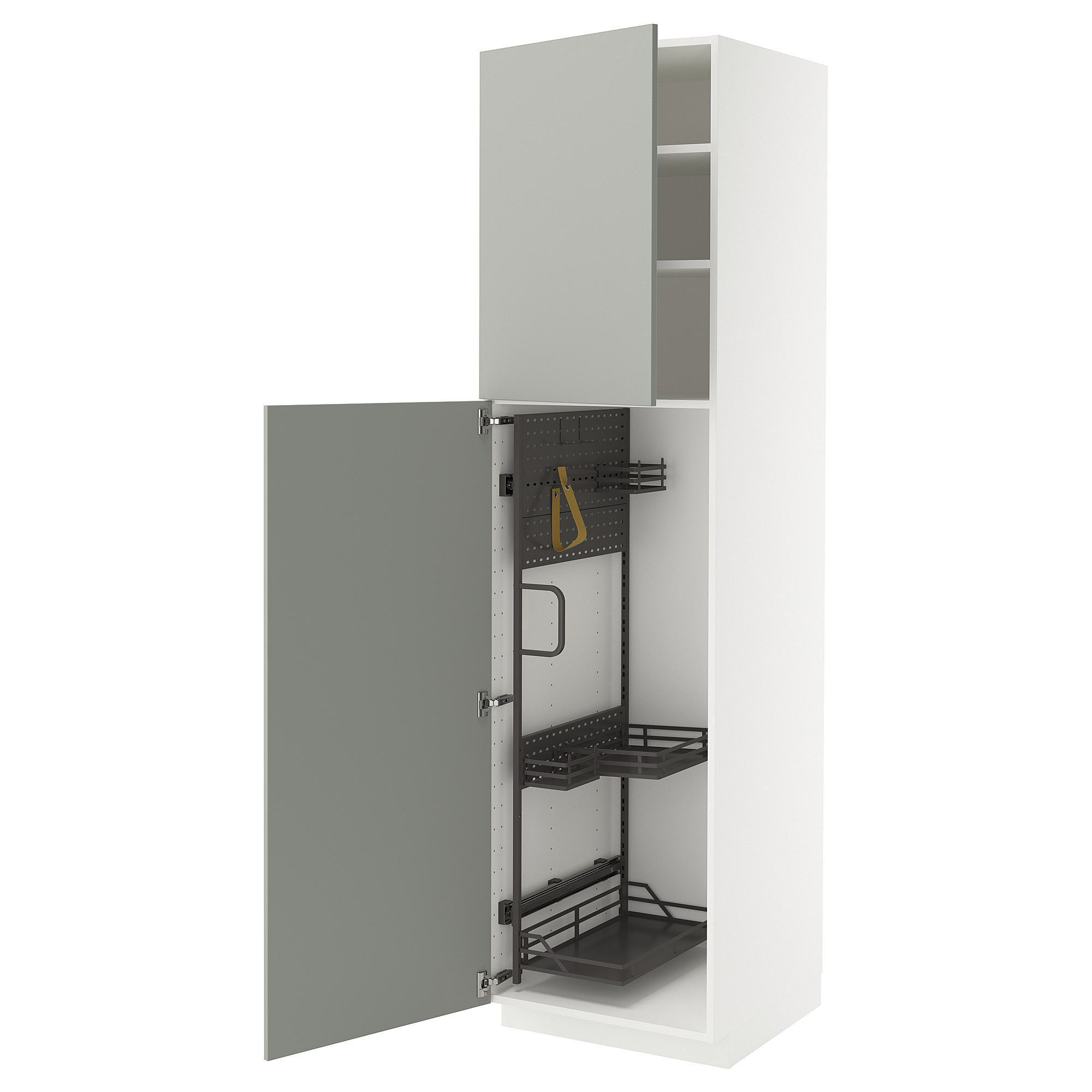METOD high cabinet with cleaning interior