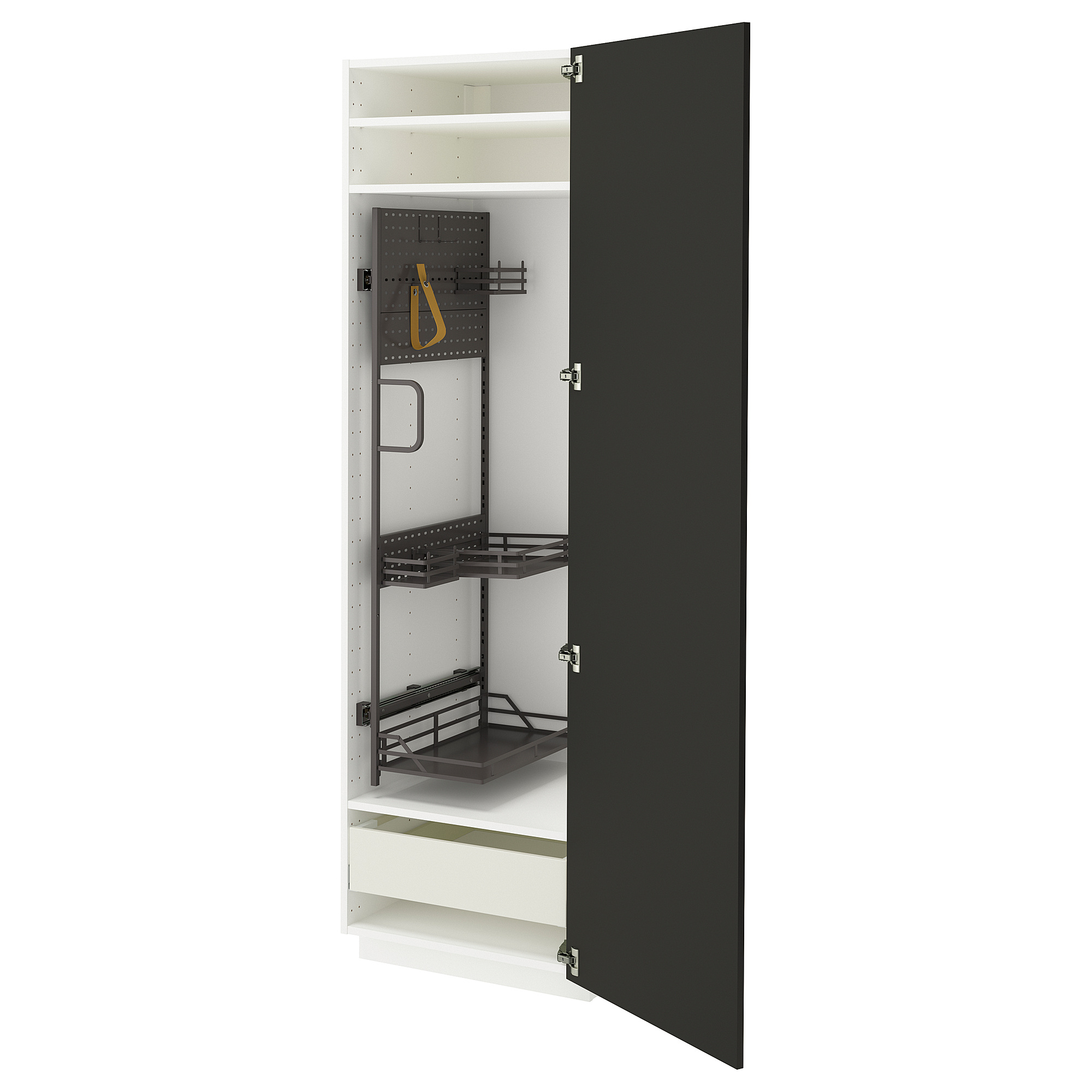METOD/MAXIMERA high cabinet with cleaning interior