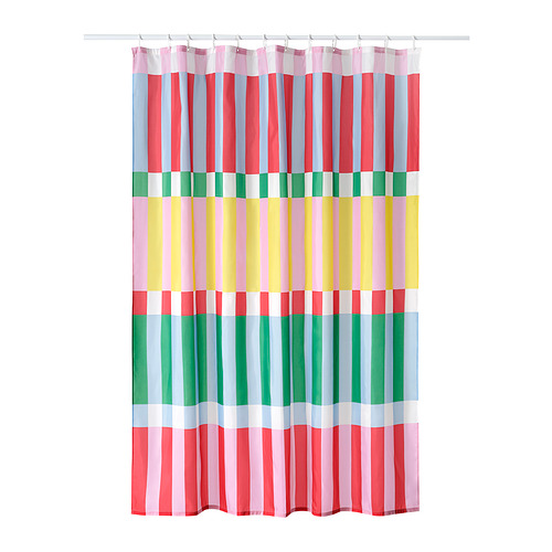 BANJANTRÄD - shower curtain, multicolour, 180x200 cm | IKEA Taiwan Online - PE949569_S4