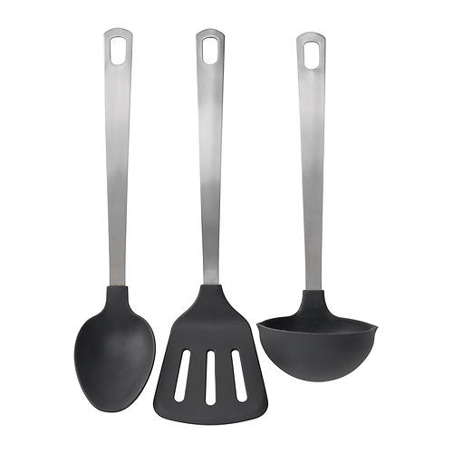 DALAFÅR - 廚房用具 3件組，不鏽鋼/黑灰色 | IKEA 線上購物 - E1018679_S4