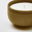 PÄRLHÖNA scented candle in ceramic jar