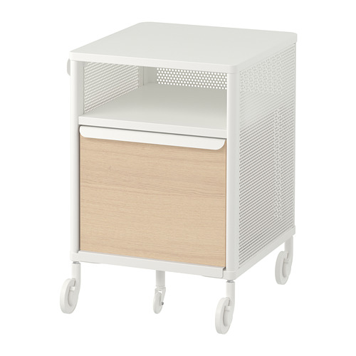 BEKANT - 收納櫃附輪腳, 網狀 白色 | IKEA 線上購物 - PE701894_S4