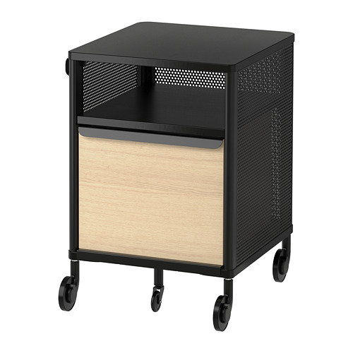 BEKANT - 收納櫃附輪腳, 網狀 黑色 | IKEA 線上購物 - PE701895_S4