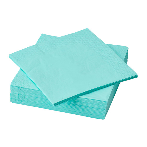 FANTASTISK - 餐巾紙, 淺土耳其藍 | IKEA 線上購物 - PE796924_S4
