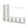 LACK/KALLAX - 收納組合附層板, 白色 | IKEA 線上購物 - PE796947_S1