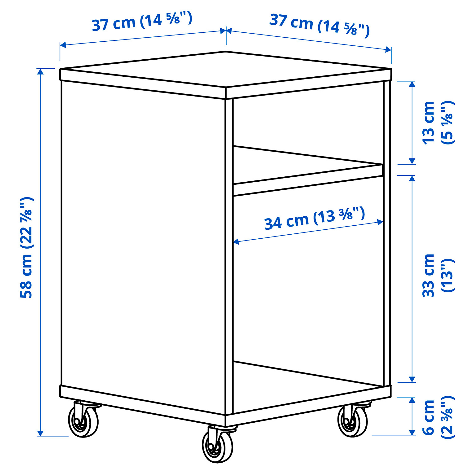 VIHALS bedside table