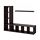 LACK/KALLAX - 收納組合附層板, 黑棕色 | IKEA 線上購物 - PE796963_S1