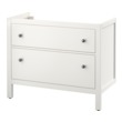 HEMNES - 洗臉盆櫃/2抽, 白色, 100x47x83 公分 | IKEA 線上購物 - PE303206_S2 