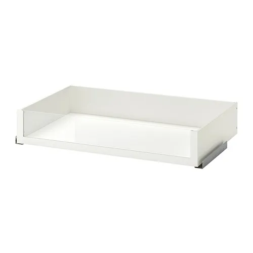 KOMPLEMENT - 抽屜附玻璃面板, 白色, 100x58 公分 | IKEA 線上購物 - PE701955_S4