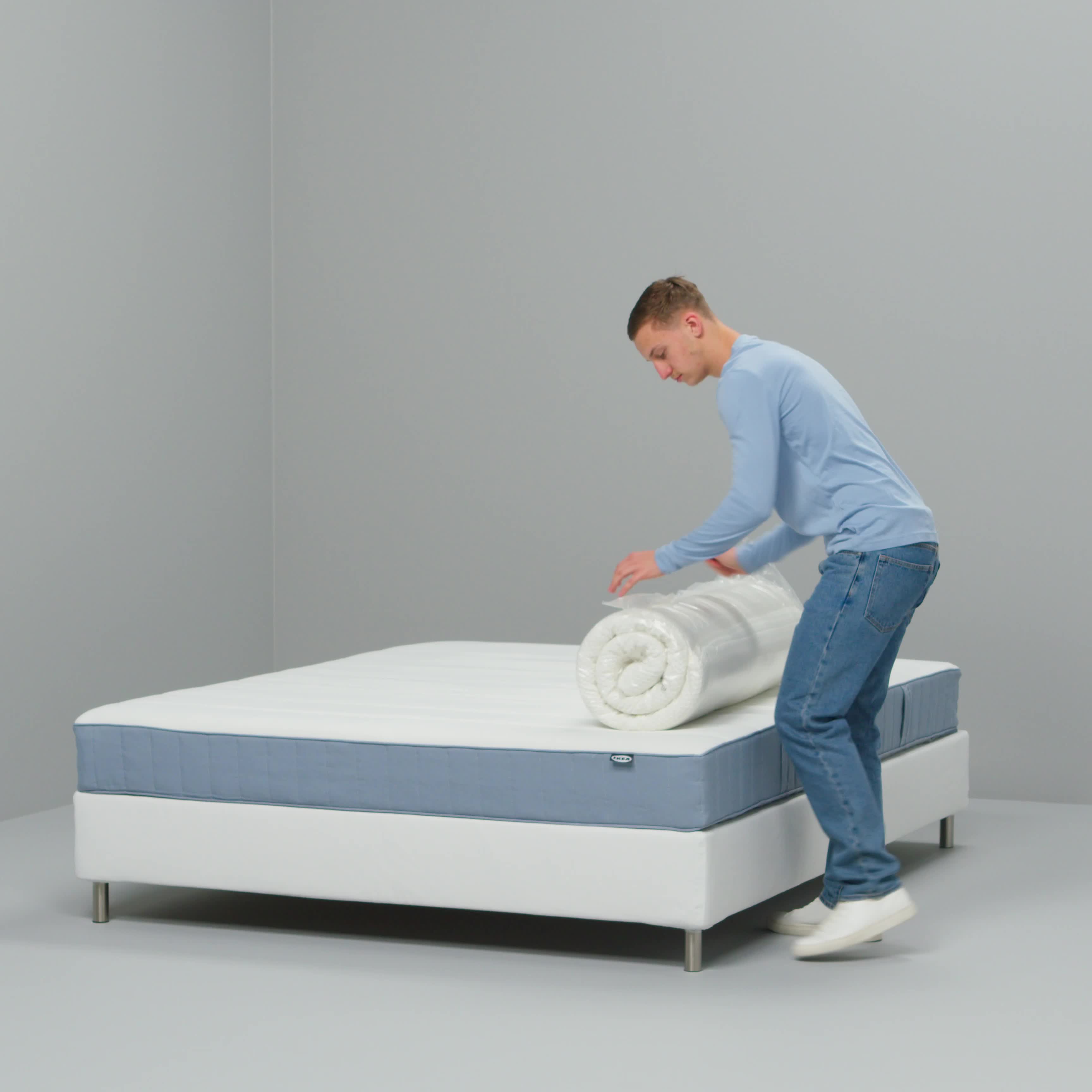 NÄSTABERG - mattress pad, white, 120x200 cm | IKEA Taiwan Online