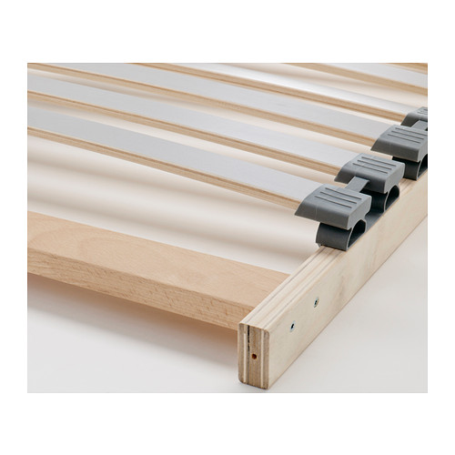 MALM - 雙人床框,染白橡木, 附LÖNSET床底板條 | IKEA 線上購物 - PE383078_S4