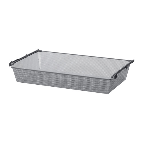 KOMPLEMENT - mesh basket with pull-out rail, dark grey, 100x58 cm | IKEA Taiwan Online - PE702080_S4