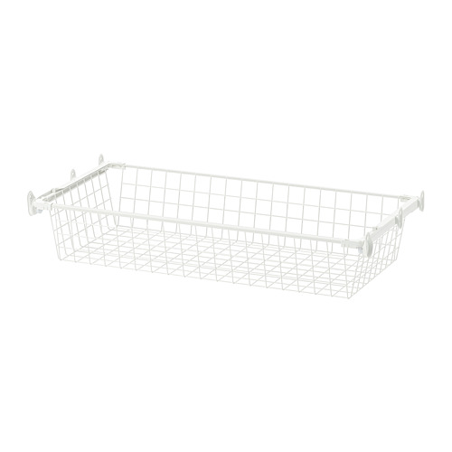 HJÄLPA wire basket with pull-out rail