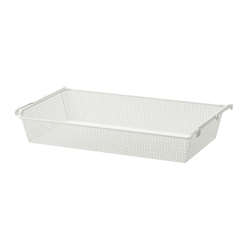 KOMPLEMENT - metal basket with pull-out rail, white, 100x58 cm | IKEA Taiwan Online - PE702092_S4