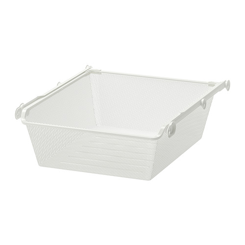 KOMPLEMENT - mesh basket with pull-out rail, white | IKEA Taiwan Online - PE702093_S4