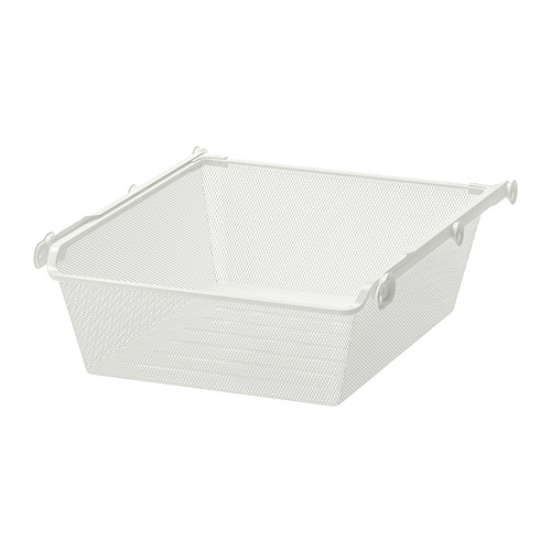 KOMPLEMENT - mesh basket with pull-out rail, white, 50x58 cm | IKEA Taiwan Online - PE702093_S4